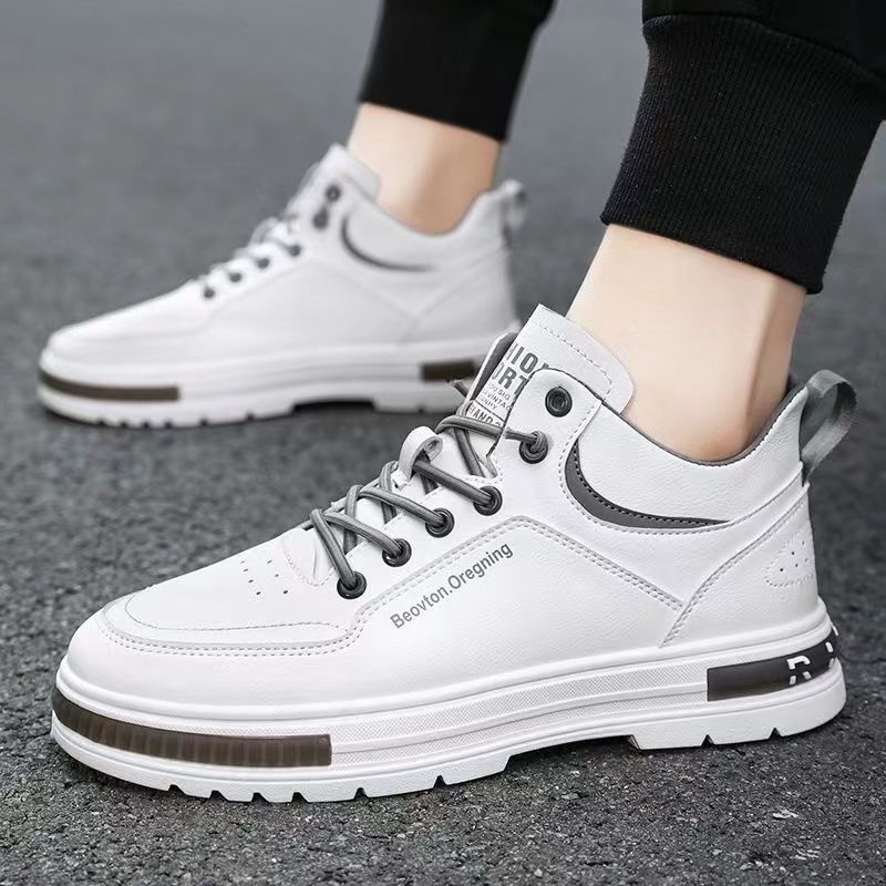Trendy shoes men's trendy all-match Korean version of trendy men's shoes 2023 new spring casual high-top shoes basketball mid-top sneakers