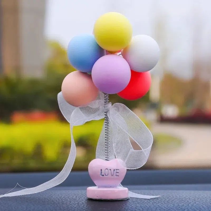 汽车摆件车载告白气球网红女生可爱创意气球摆件中控台车装饰用品