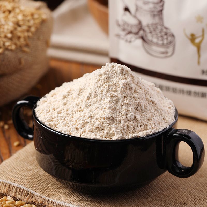 新良莜麦粉500g杂粮家用莜面燕麦全麦面粉栲栳栳馒头烘焙粉小袋装