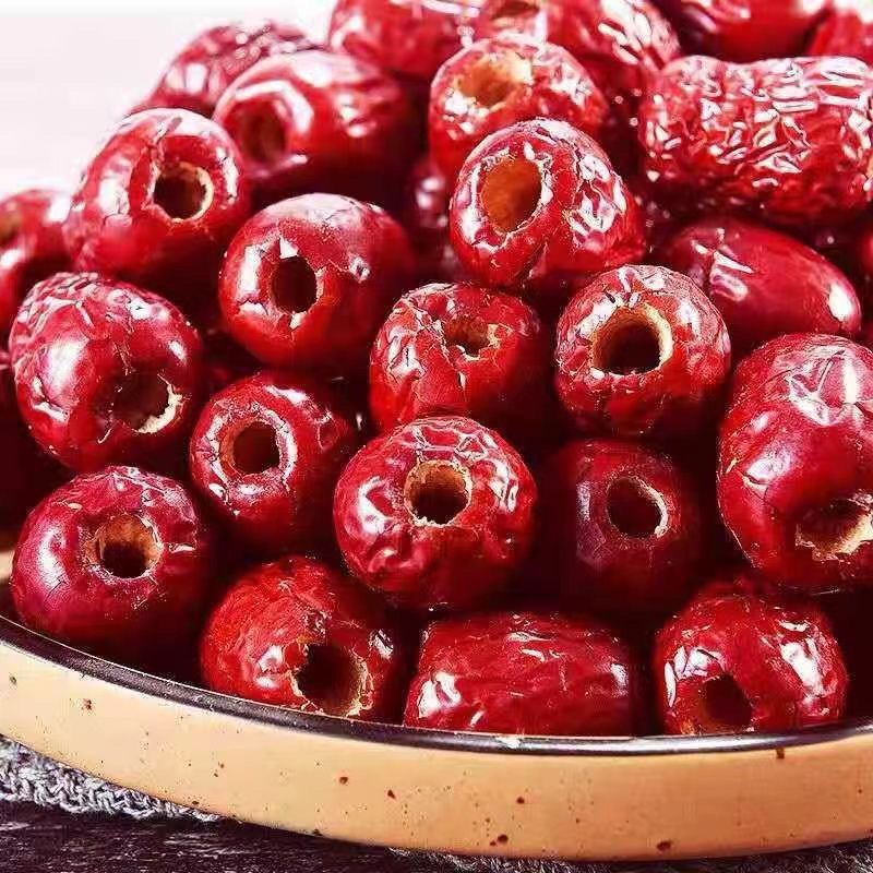 【净重2斤】新货无核灰枣去核软枣若羌红枣空心无壳无核红枣零食