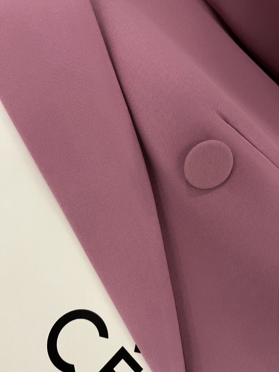 紫粉色英伦风小西装外套女士年春秋季新款枪驳领高端时髦西服