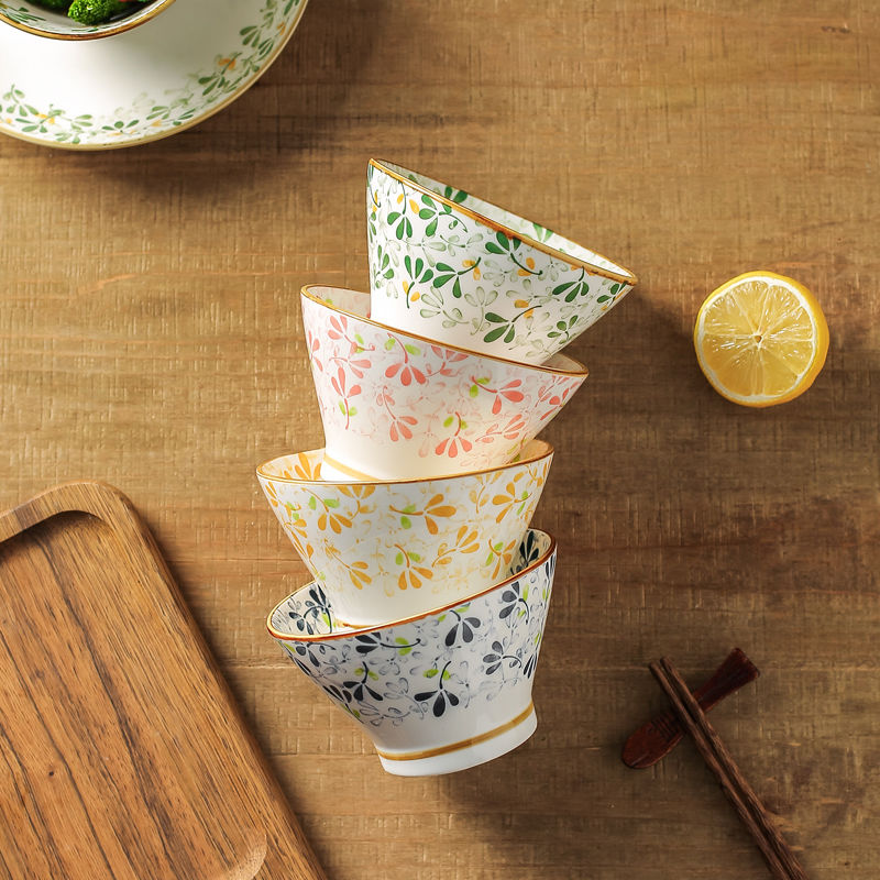 川岛屋日式陶瓷碗家用新款特别好看的米饭碗盘子碗碟餐具套装