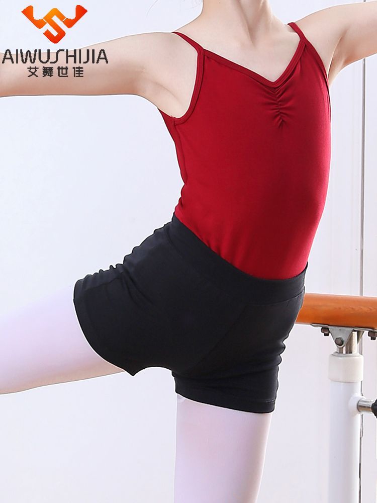 Dance students dance clothes children's women's suspenders dance clothes dance clothes dance pants shorts three-point pants boxer pants grade examination