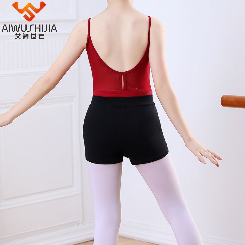 Dance students dance clothes children's women's suspenders dance clothes dance clothes dance pants shorts three-point pants boxer pants grade examination