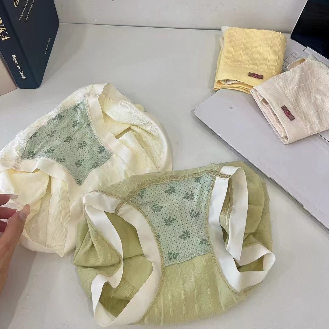 礼盒装中腰无痕抗菌内裤女学生锦纶性感迷人提臀透气女士三角裤