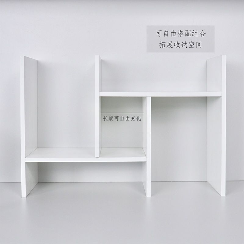 简约宿舍桌面置物架工位桌上简易书架木质创