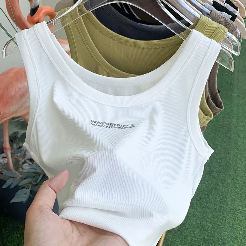 吊帶背心女夏季薄款2023新款內搭外穿高檔洋氣ins潮U領螺紋打底衫