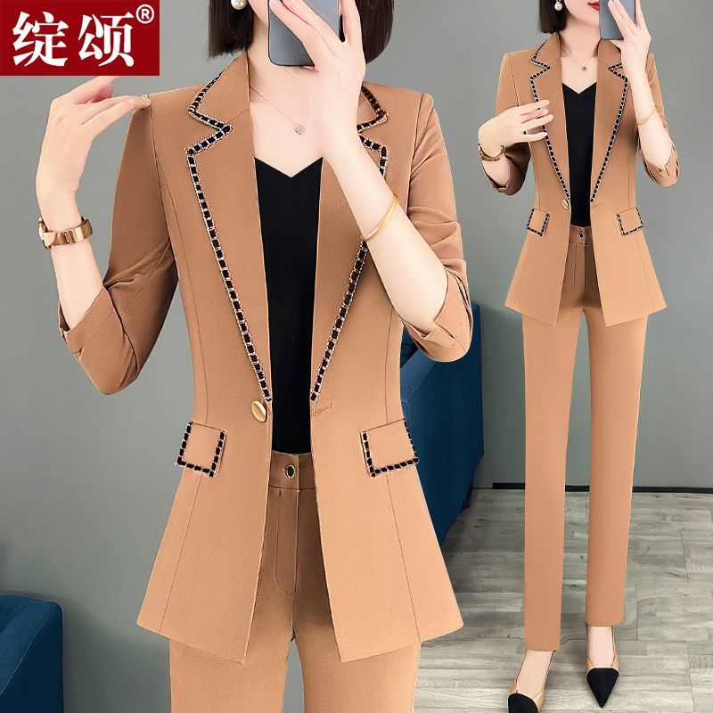 高級感小西裝外套女春夏2023新款休閒時尚韓版OL氣質薄款西服套裝