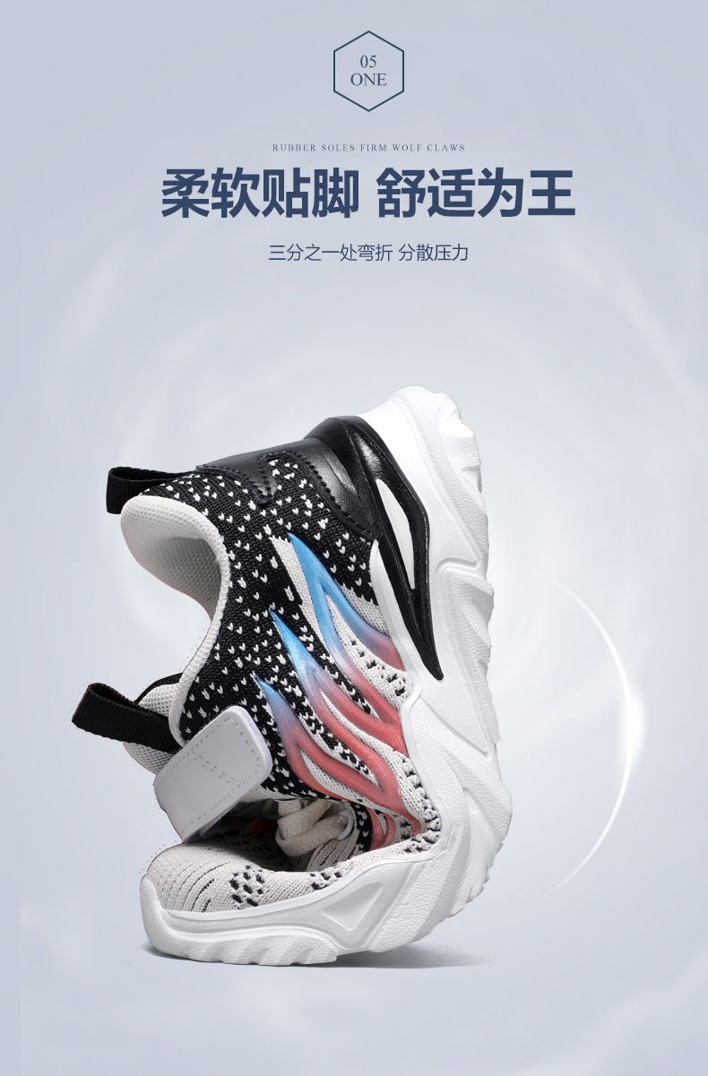 Jungenschuhe Frühjahr Neue atmungsaktive Sportschuhe für mittlere bis große Jungen Grundschul-Mesh-Laufschuhe für Jungen mit weicher Sohle_voghion.com