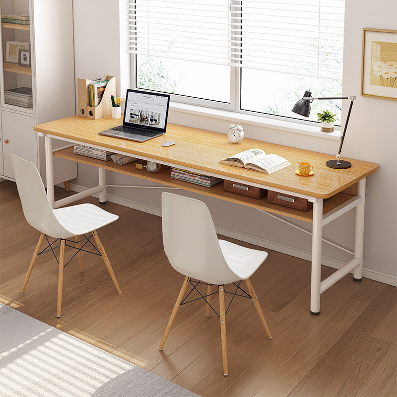 书桌家用简易长条桌子靠墙窄桌子工作台双人办公桌学习写字电脑桌