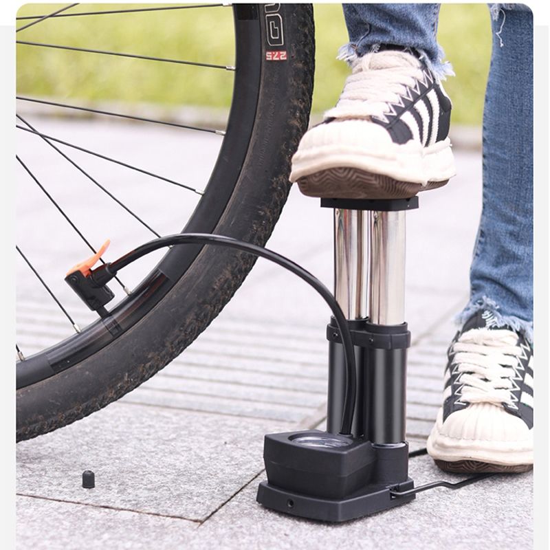 脚踩打气筒高压便携式打气泵气篮球自行车电动车摩托车汽车充气泵