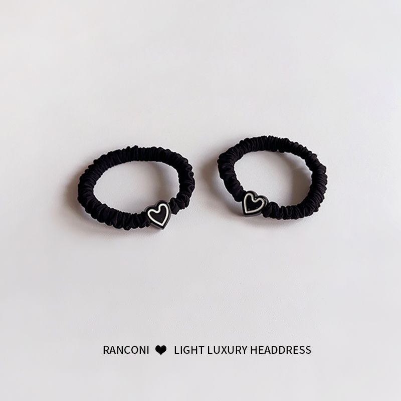 New Love Bold Tie Haarband, schlicht, hochelastisch, strapazierfähig, Pferdeschwanz, schadet den Haarkreisen nicht, Haarband für Damen_voghion.com