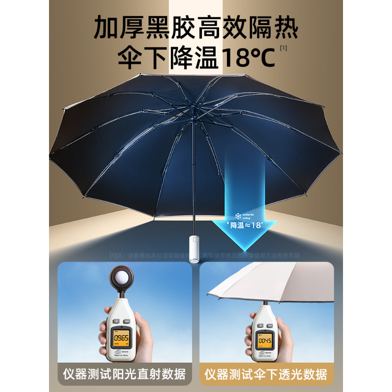 全自动折叠雨伞结实耐用大号晴雨两用加固抗风男女双人遮阳防晒伞
