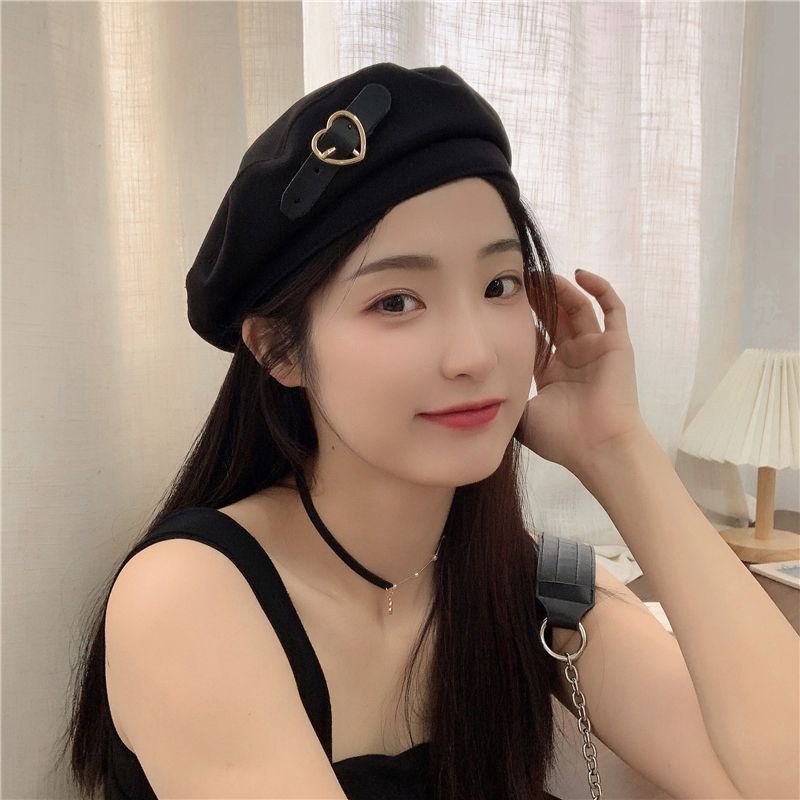Small fragrant wind beret women's summer thin section ins sweet cool wind retro light luxury octagonal hat small head temperament painter hat