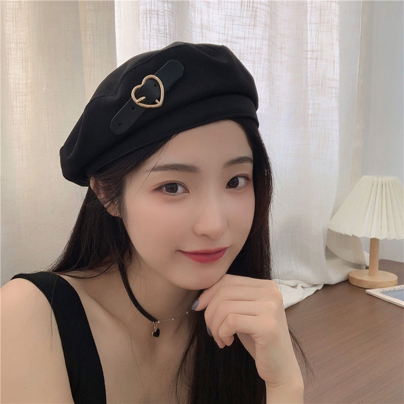 Small fragrant wind beret women's summer thin section ins sweet cool wind retro light luxury octagonal hat small head temperament painter hat