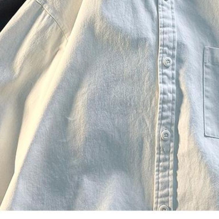 High-end white shirt, long-sleeved jacket for men, spring and autumn suit with bottoming shirt, casual shirt with vest