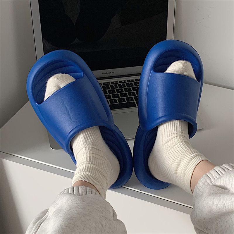Thin strip Korean fashion home eva non-slip sandals and slippers for men and women summer wear simple and versatile couple slippers