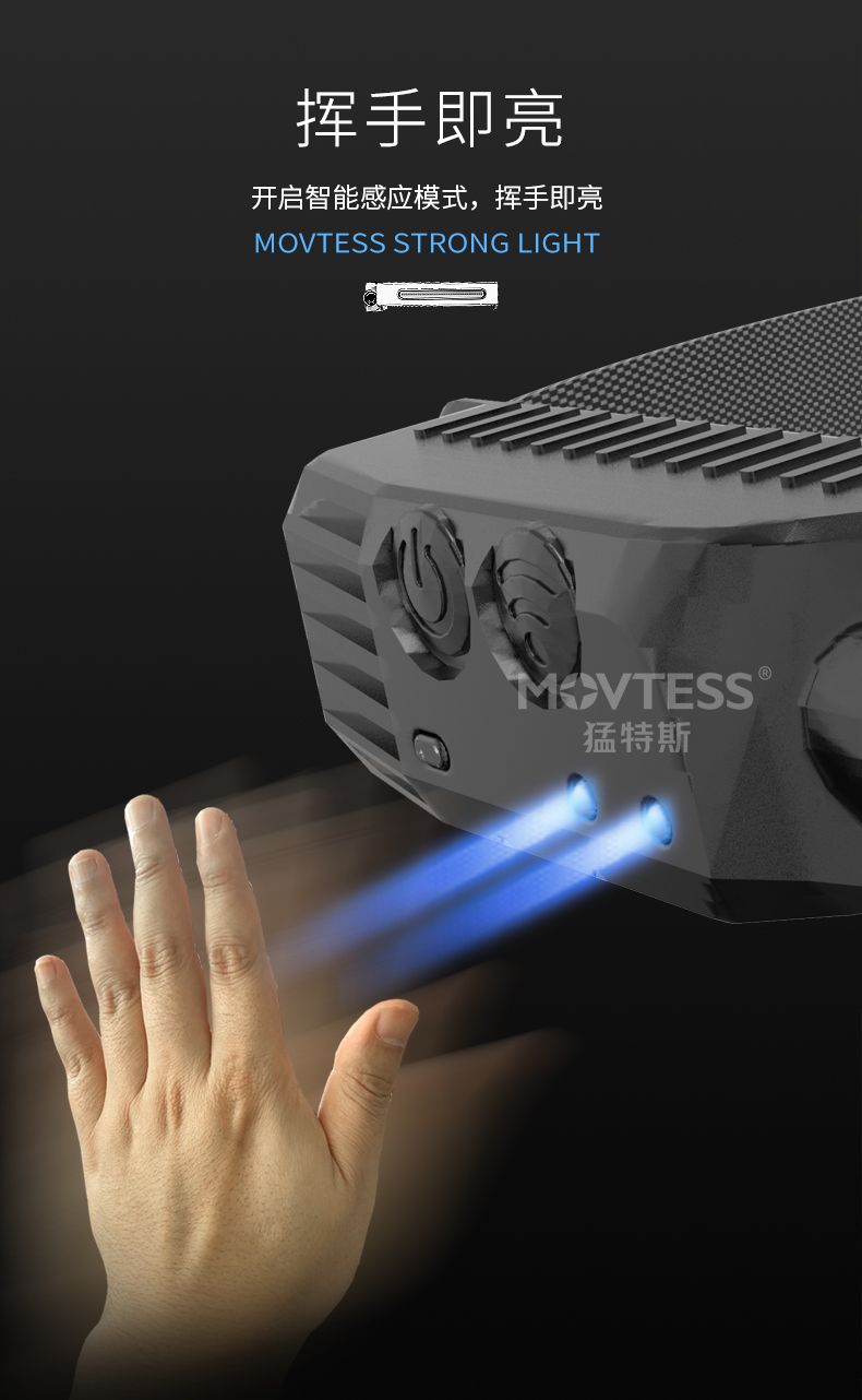 感应头灯强光充电COB泛光散光大面积头戴超亮工作灯户外led照明灯