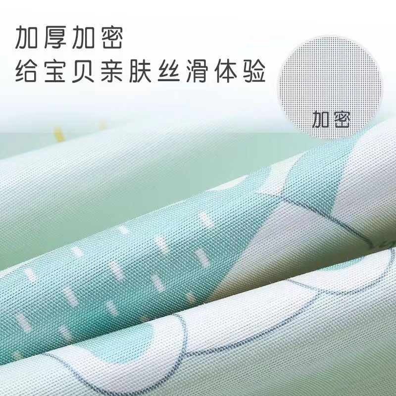 Children's pillow 0-6 months above ice silk baby pillow summer sweat-absorbing and breathable kindergarten special nap
