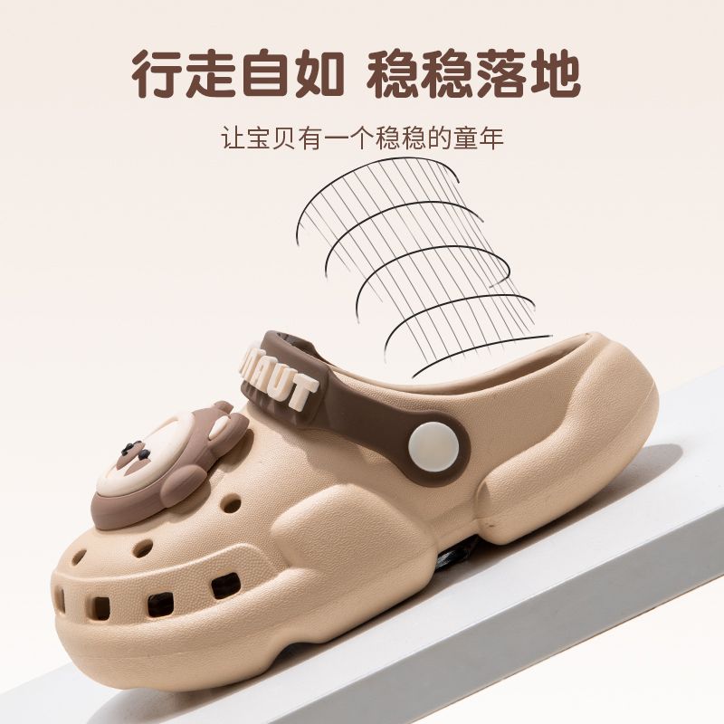 Croc shoes children's summer boys new cute Baotou sandals indoor and outdoor wear non-slip two-wear beach shoes for women