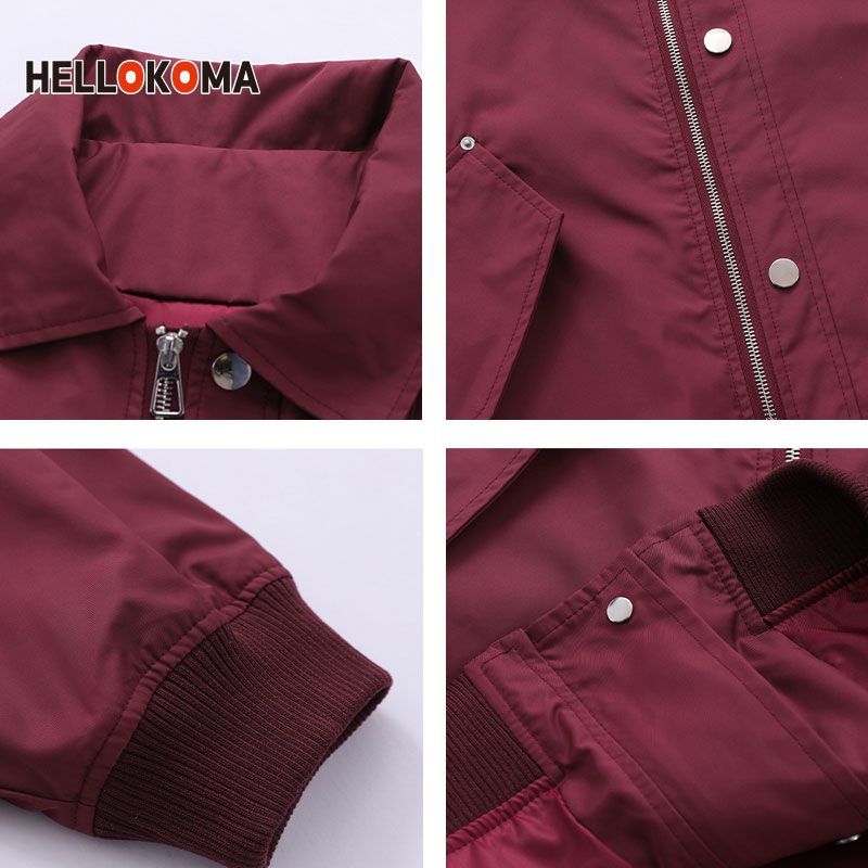 HK asymmetric neckline design sense American hiphop trendy brand bomber jacket jacket men's stormtrooper women's trendy cool