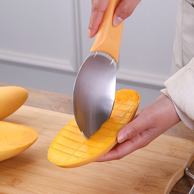 Mango knife to cut mango dices multifunctional peeling mango peeling separator peeling knife mango scooping spoon