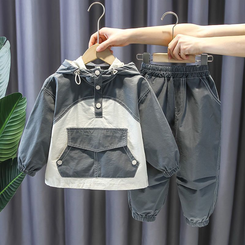 Children's clothing boys' autumn fashion suits  new clothes fashionable street boys spring and autumn handsome two-piece sets