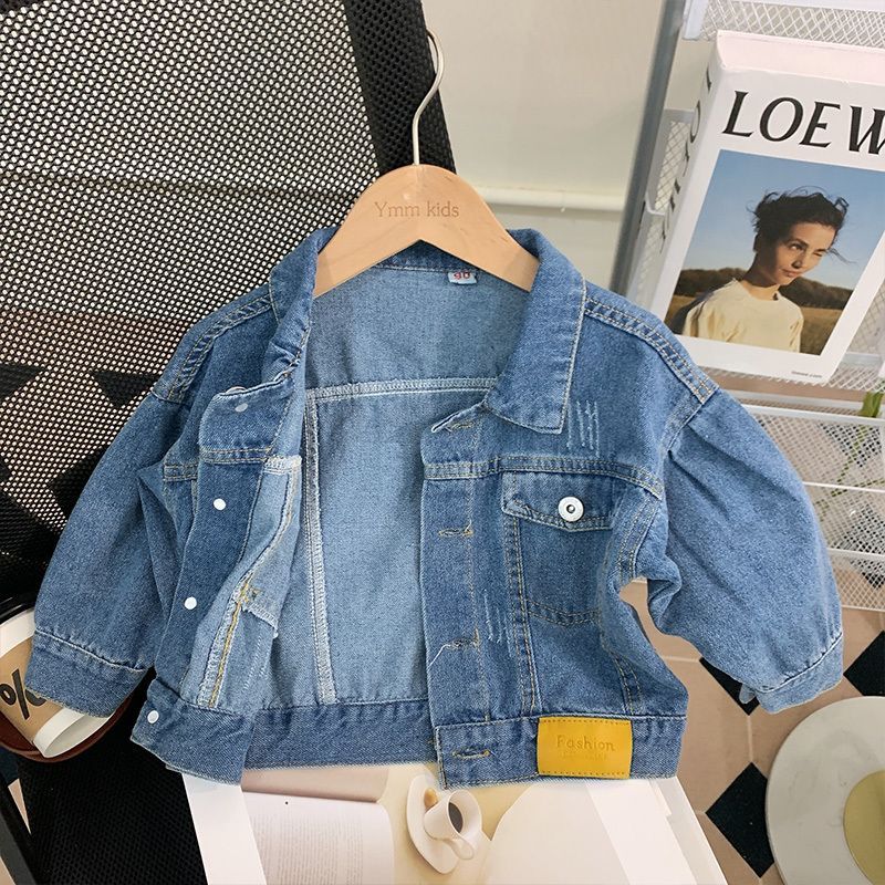 Children's Clothing 2023 Spring and Autumn New Girls Suit Children's Clothes Denim Jacket Dress Two-piece Baby Suit