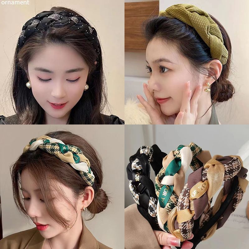 Upgraded fabric Internet celebrity high skull face wash temperament hairpin headband high-end hair accessories autumn and winter headband women's headband women