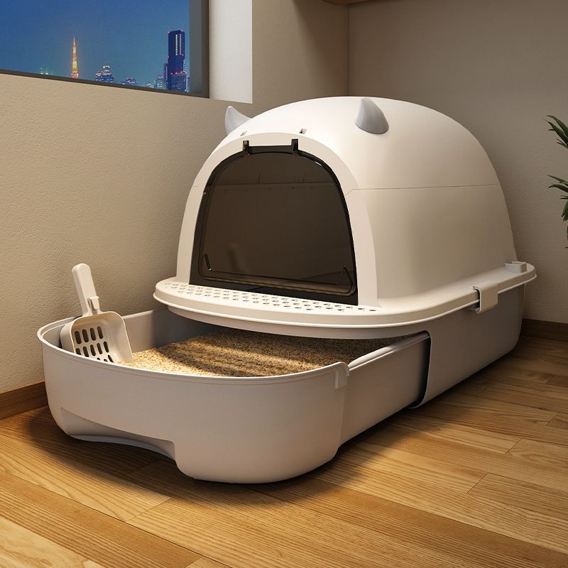 Deodorant cat litter box, fully enclosed extra-large cat toilet, cat litter box, extra-large anti-splash cat litter box, deodorizing cat litter box