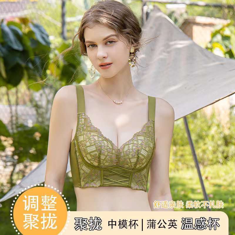 Beauty salon maintenance and adjustment underwear women's small breasts gather no steel ring sexy collection breast anti-sagging bra bra