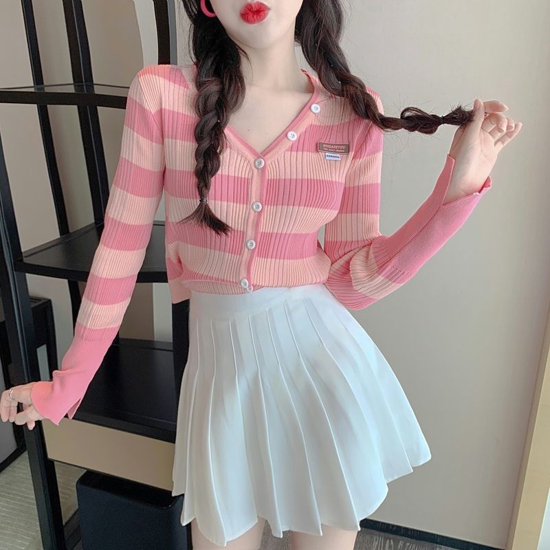 別致辣妹很仙的上衣女百搭半身裙早春減齡設計感時髦洋氣小衫內搭