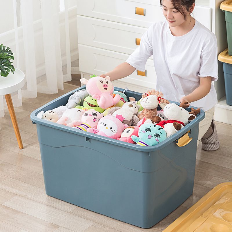 加厚特大号塑料收纳箱家用衣服整理箱子装衣物玩具储物盒搬家盒子