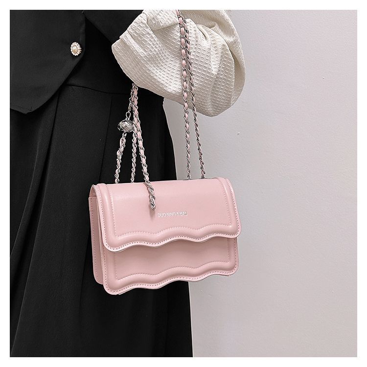 Wave Women's Chain Small Square Crossbody Shoulder Bag Versatile_voghion.com