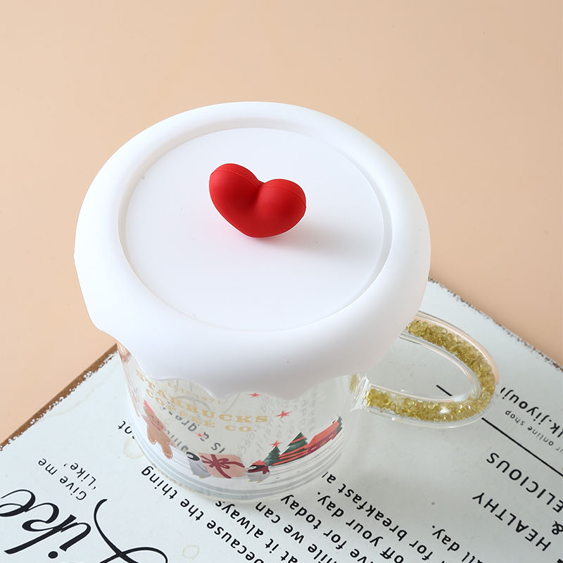 网红积雪盖通用杯盖加厚食品级环保硅胶杯盖创意马克杯水杯防尘盖