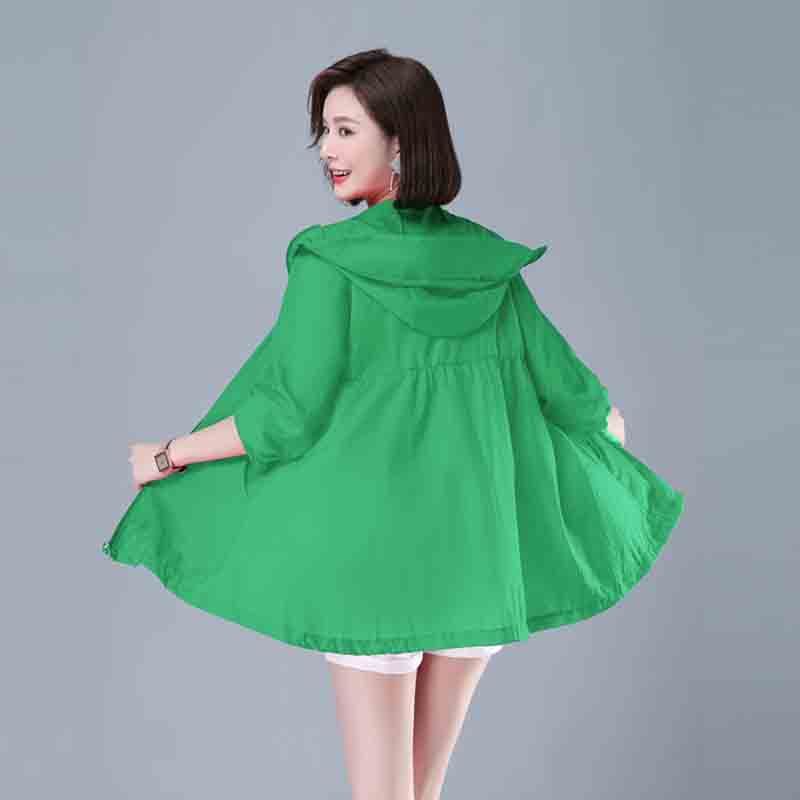 Super Fairy Sun Protection Clothing for Women  New Summer Lightweight Anti-UV Breathable Large Size Loose Versatile Short Jacket