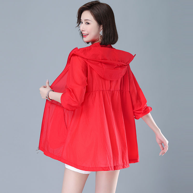 Super Fairy Sun Protection Clothing for Women  New Summer Lightweight Anti-UV Breathable Large Size Loose Versatile Short Jacket