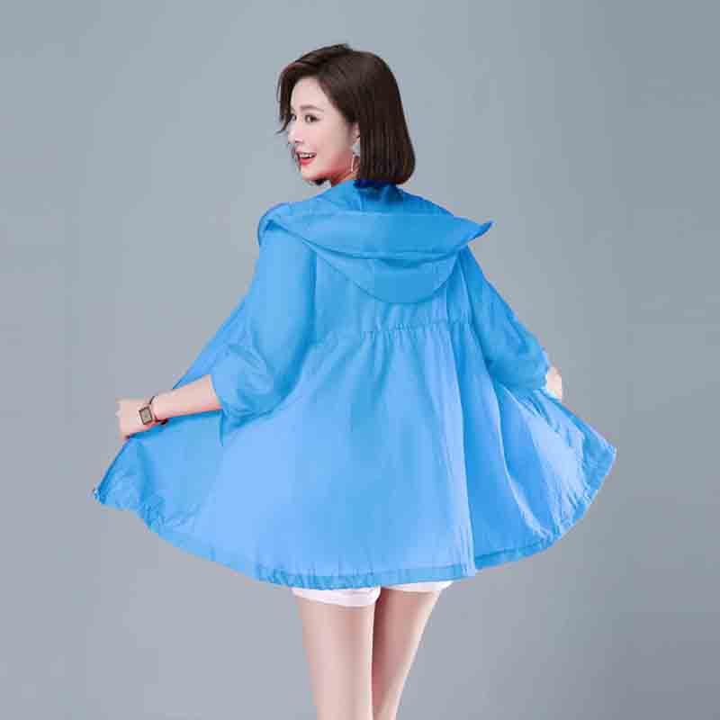 Super Fairy Sun Protection Clothing for Women  New Summer Lightweight Anti-UV Breathable Large Size Loose Versatile Short Jacket