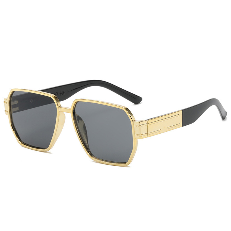 Korean version of large frame pilot personalized sunglasses, round face women, slim appearance, internet celebrity, same_voghion.com