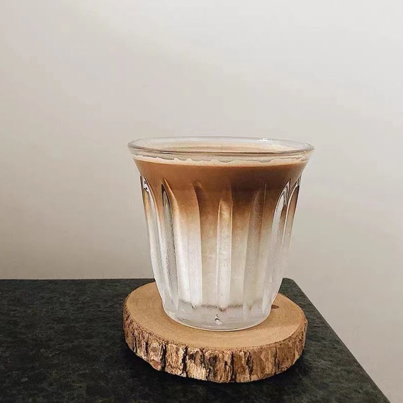 澳白杯钢化玻璃杯dirty火山杯轰炸机意式浓缩拿铁拉花咖啡杯玻璃