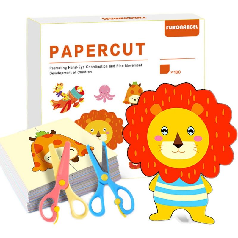 儿童剪纸画入门手工折纸大全套装3-6岁女男孩子益智玩具开发智力2