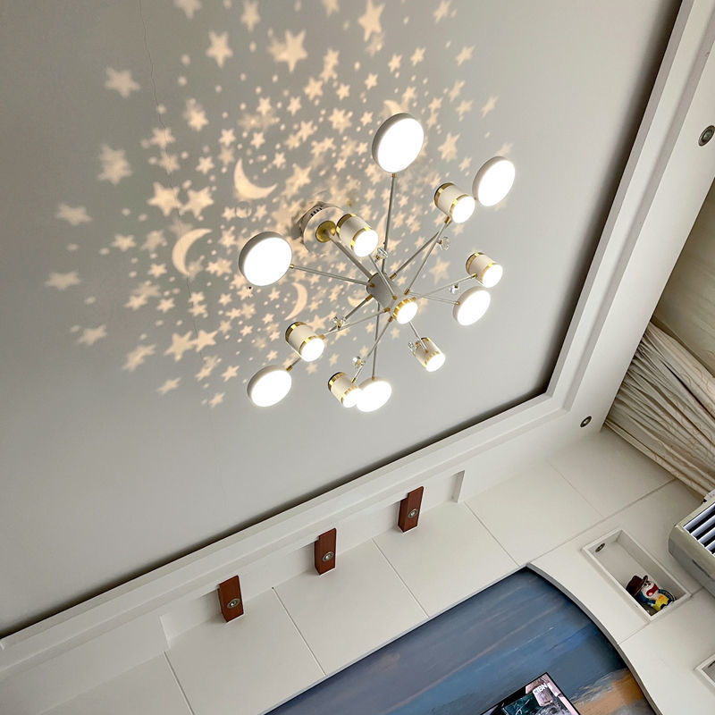客厅吊灯简约现代大气led北欧风格灯具智能语音灯具组合全屋套餐