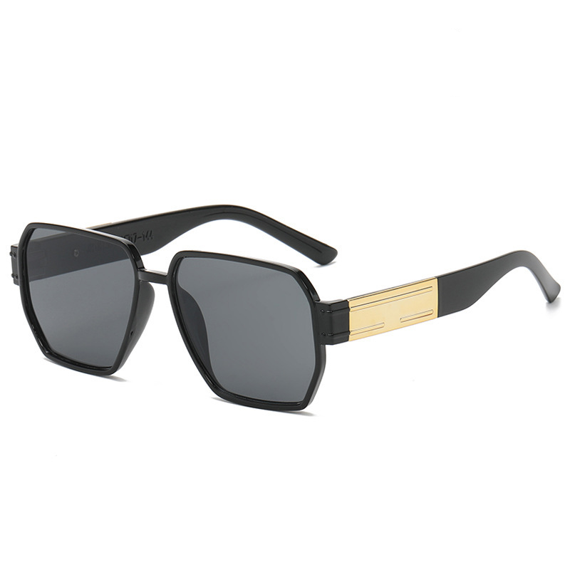 Korean version of large frame pilot personalized sunglasses, round face women, slim appearance, internet celebrity, same_voghion.com