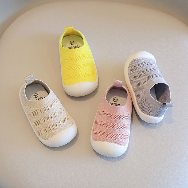 宝宝鞋子春款幼儿园室内鞋夏季一脚蹬网鞋1-3岁2婴幼儿学步鞋软底