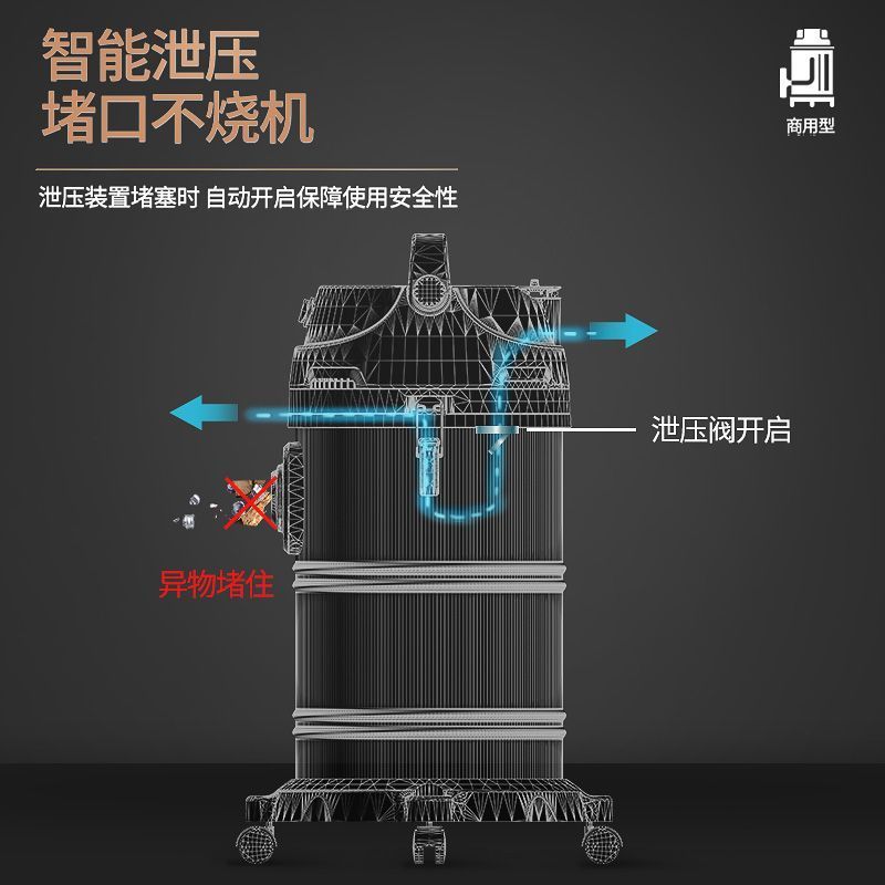 杰诺吸尘器家用大吸力强力大功率手持式洗家庭商用装修吸尘机