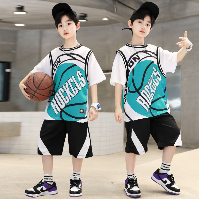 男童速干篮球服夏装套装新款中大童夏季运动洋气儿童夏款球衣