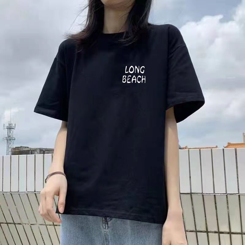 夏季新款100%純棉大碼女裝短袖T恤女學生韓版寬鬆ins潮半袖上衣女
