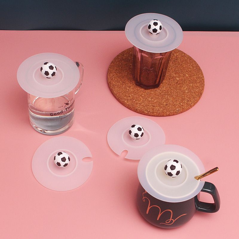 食品级硅胶杯盖陶瓷马克杯水杯茶杯缺口杯盖中号小号通用防尘盖子