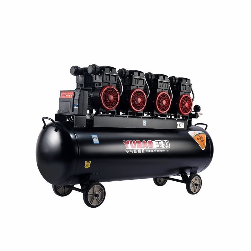 玉豹无油静音空压机工业级空气压缩机220V气泵大型喷漆高压冲气泵