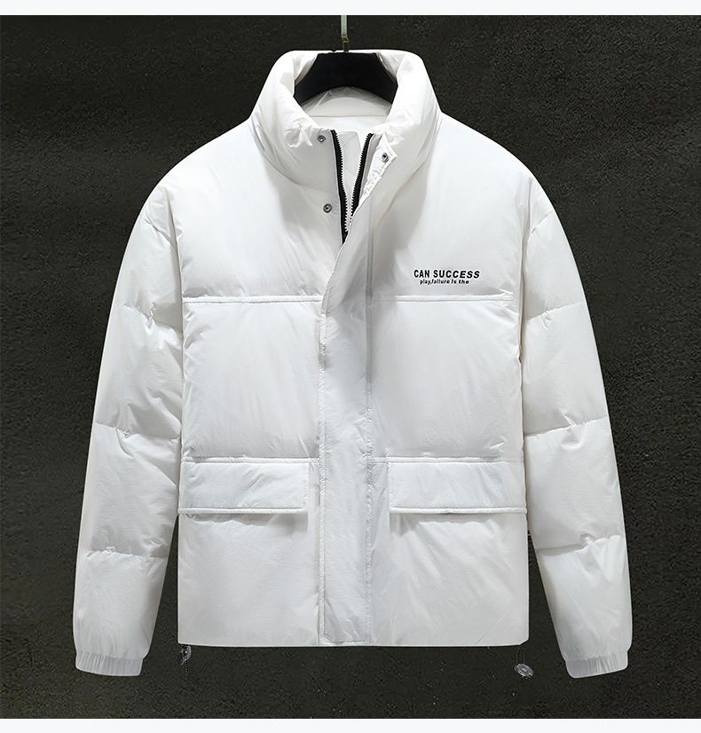 Men's Down Jacket Winter Thermal Duck Down Stand Collar Coat_voghion.com